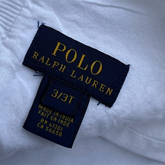 Polo Ralph Lauren White Striped 3T Dress Back Buttons Layered Lined Pockets - Picture 4 of 8